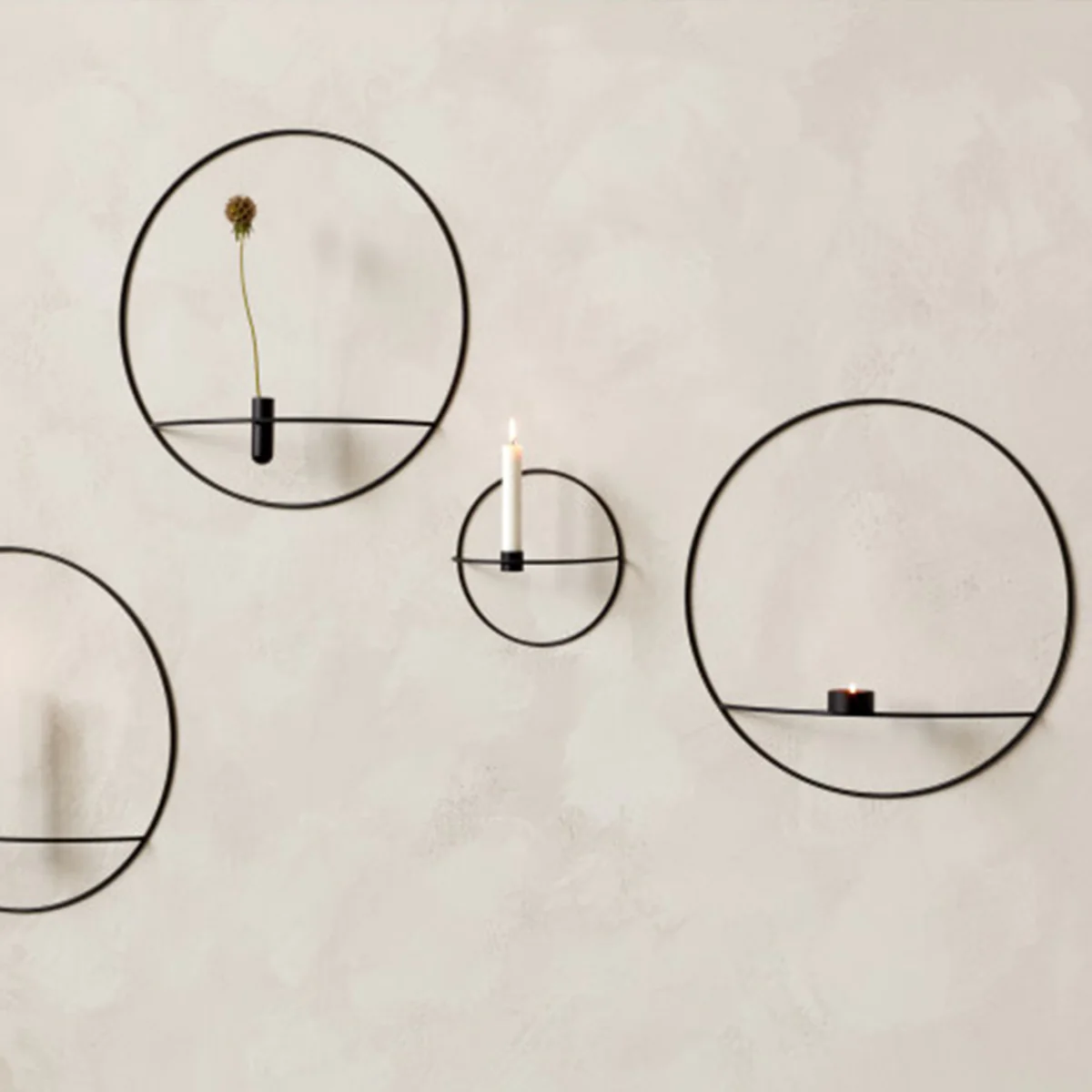 POV Circle, Vase/Candleholder, L, Silver