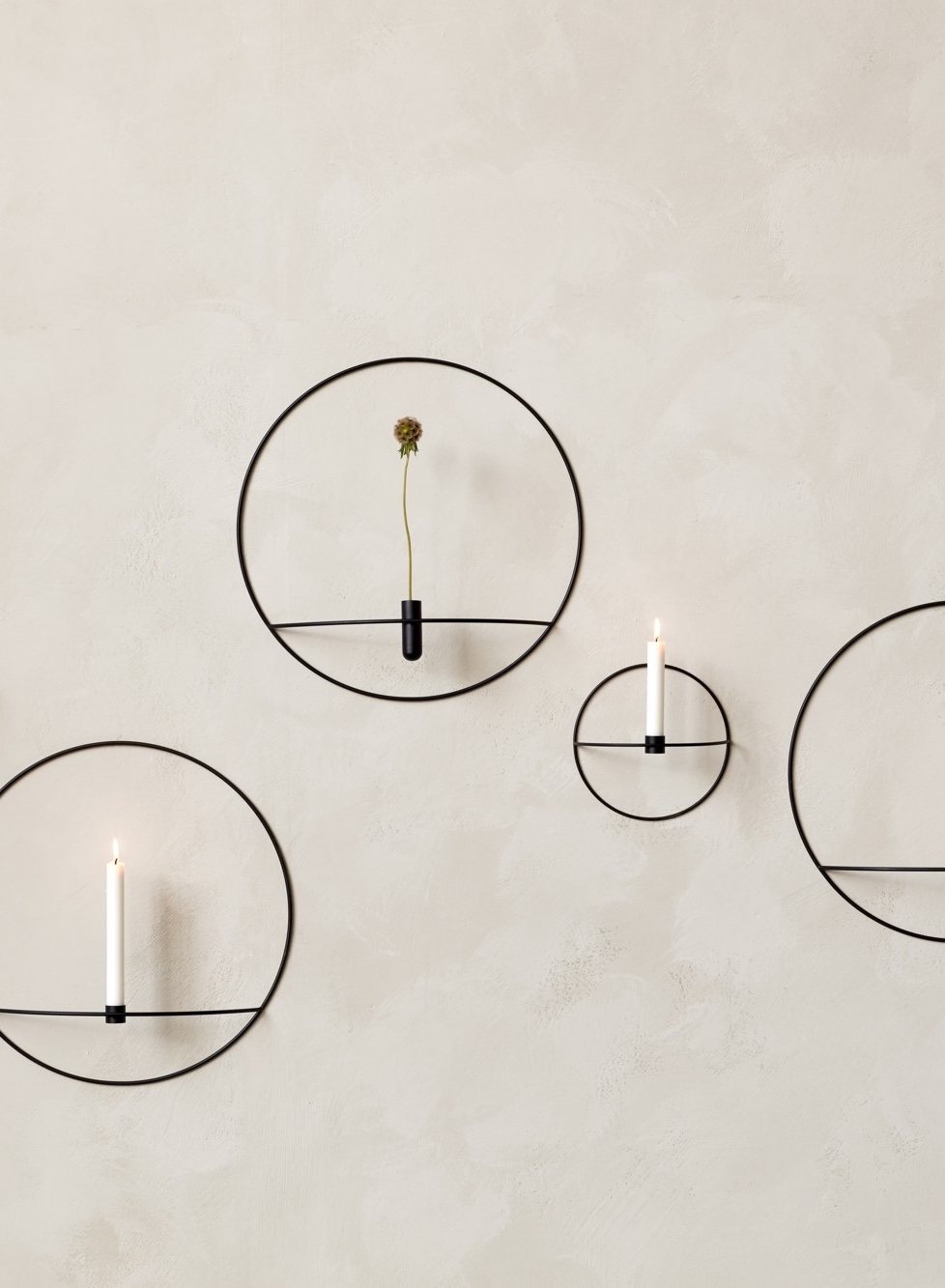 POV Circle, Candleholder, S, Black