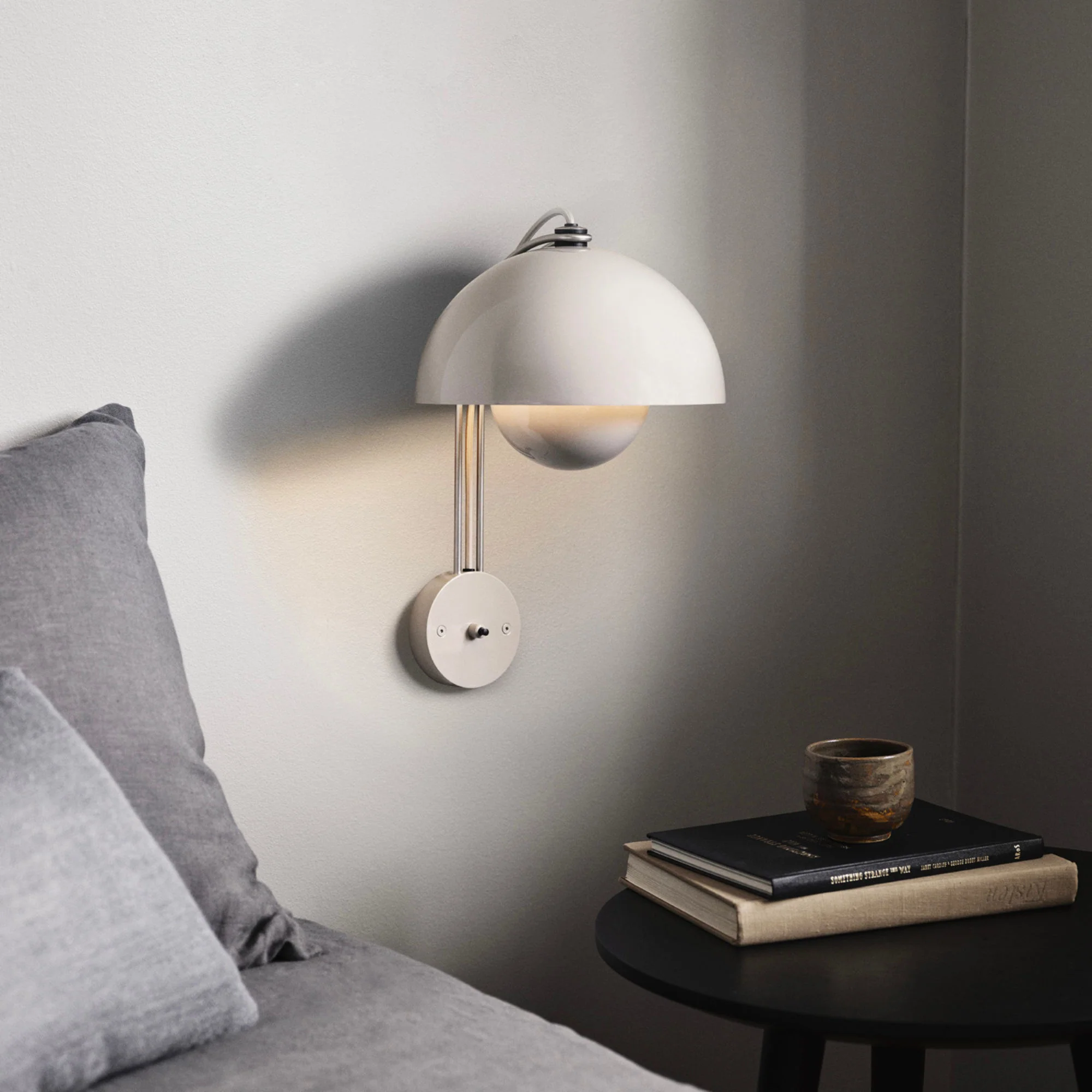 Flowerpot Wall Lamp VP8, Grey Beige