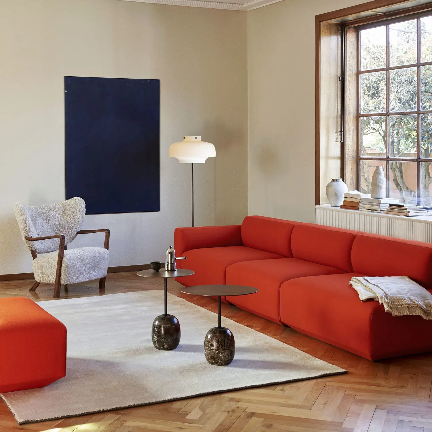 Develius Modular Sofa, 3 Seater, Linara Stone