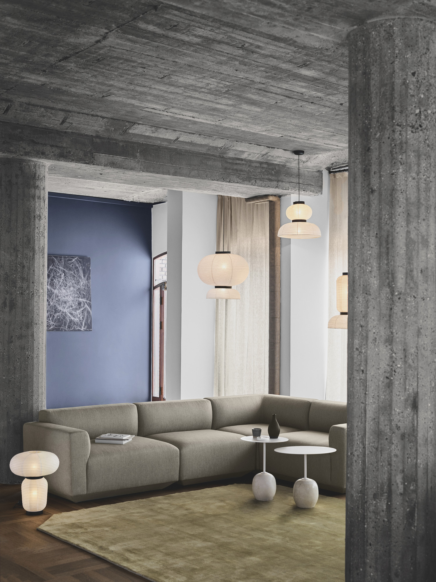 Develius Modular Sofa, 3 Seater, with Chaiselong, Karakorum 003