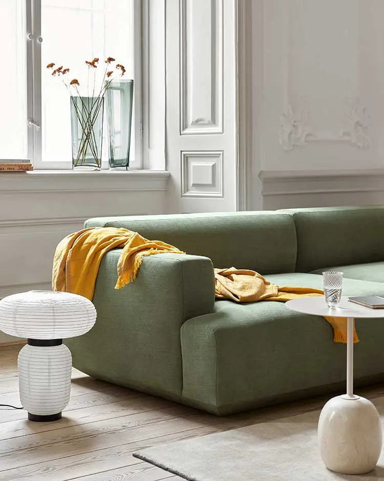 Develius Modular Sofa, 2 Seater, with Chaiselong, Linara Stone