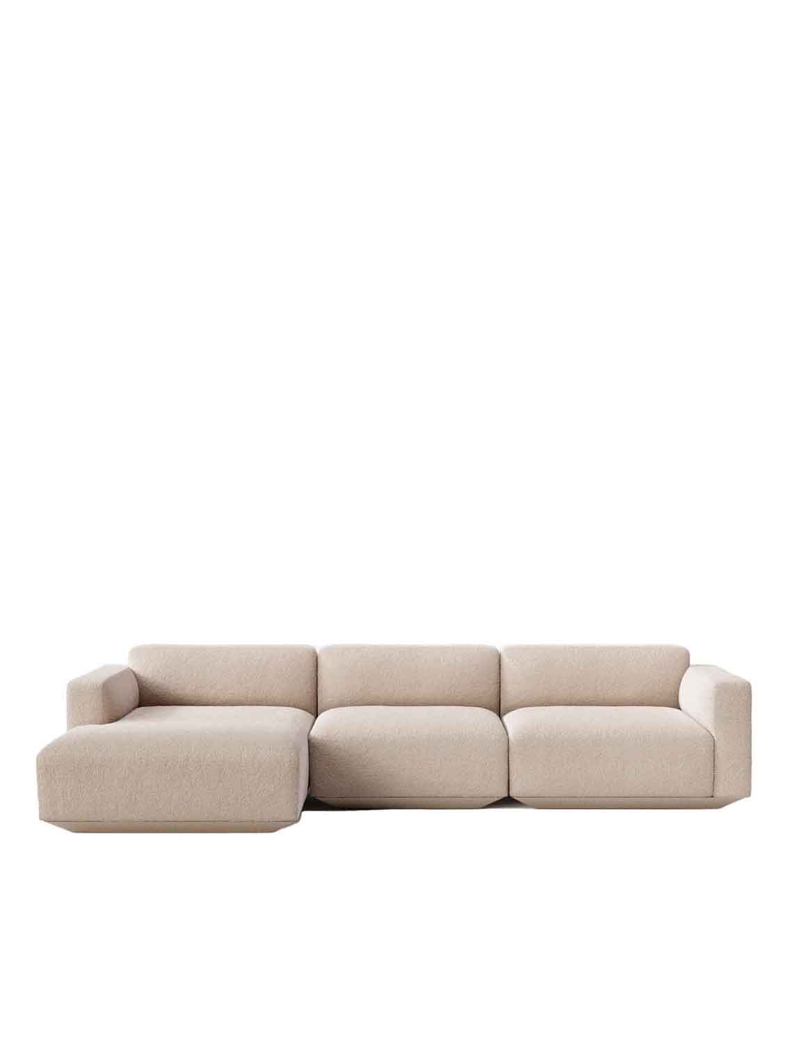 Develius Modular Sofa, 3 Seater, with Chaiselong, Karakorum 003