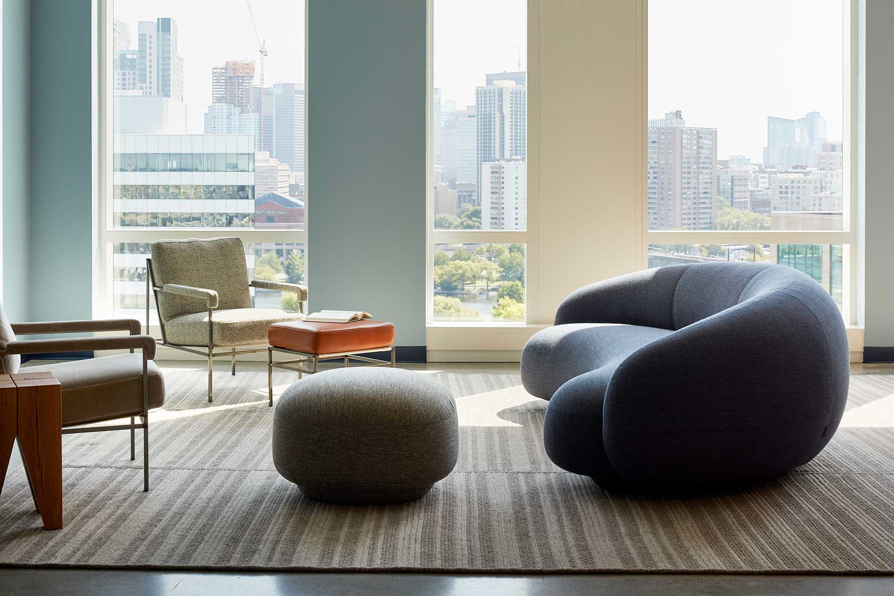 Julep Pouf, 68cm, Ricinus Boucle