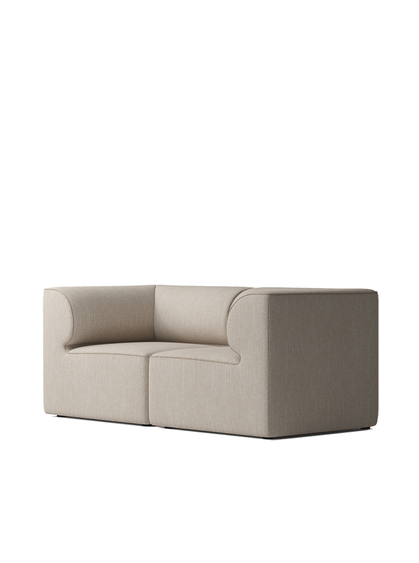 Eave Modular Sofa, 86, 2 Seater, Configuration 1, Beige