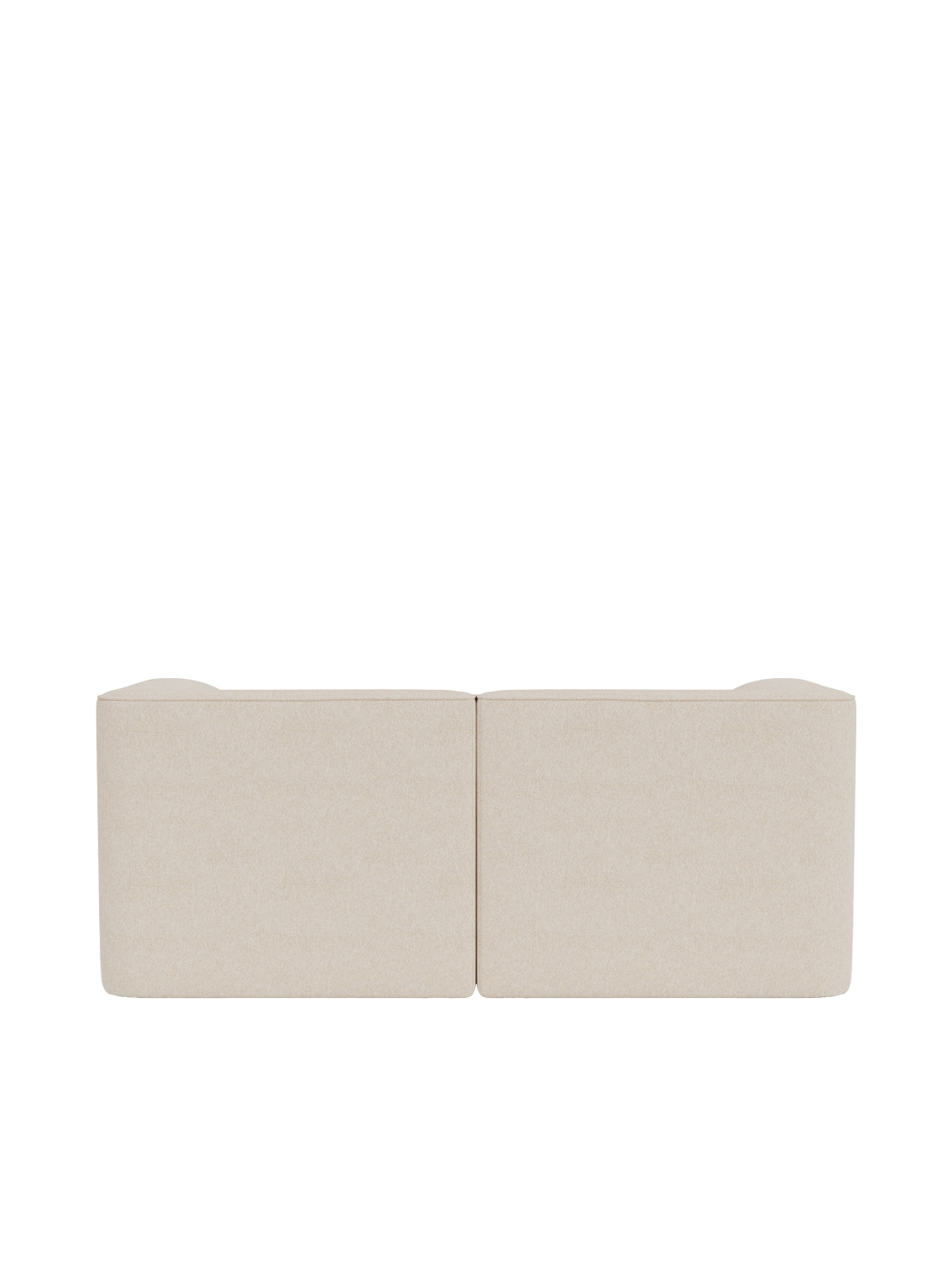 Eave Modular Sofa, 86, 2 Seater, Configuration 1, Beige