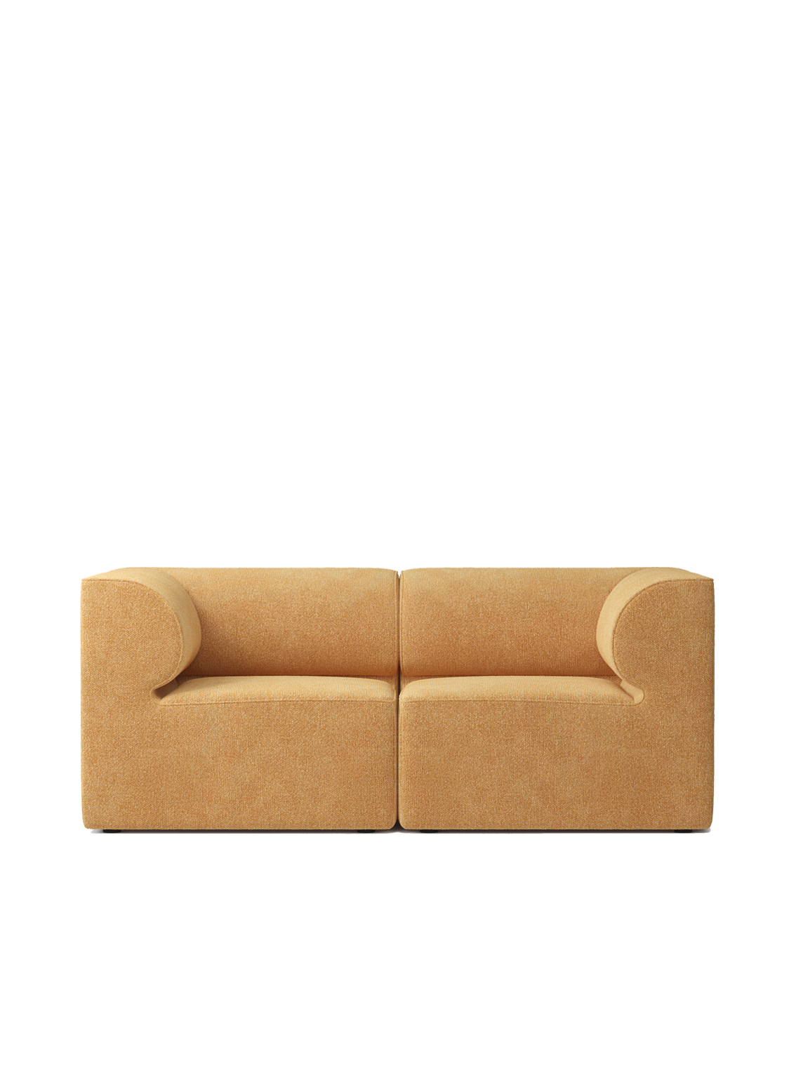 Eave Modular Sofa, 86, 2 Seater, Configuration 1, Earth