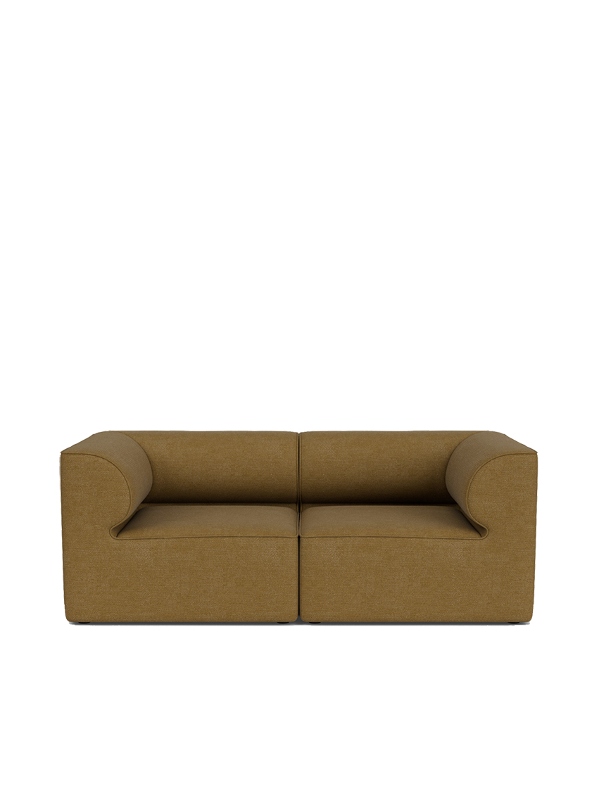 Eave Modular Sofa, 96, 2 Seater, Configuration 1, Earth