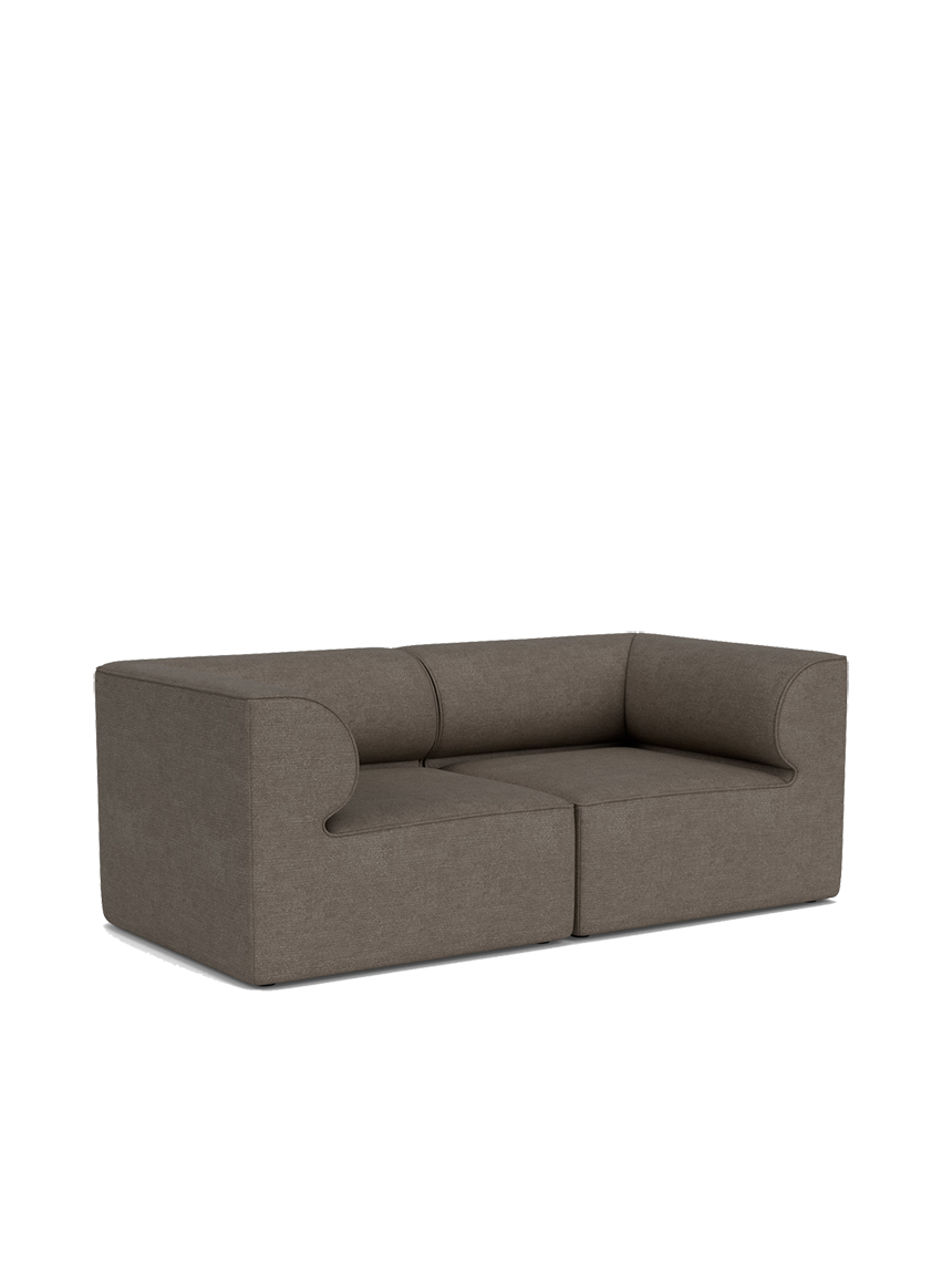 Eave Modular Sofa, 96, 2 Seater, Configuration 1, Grey