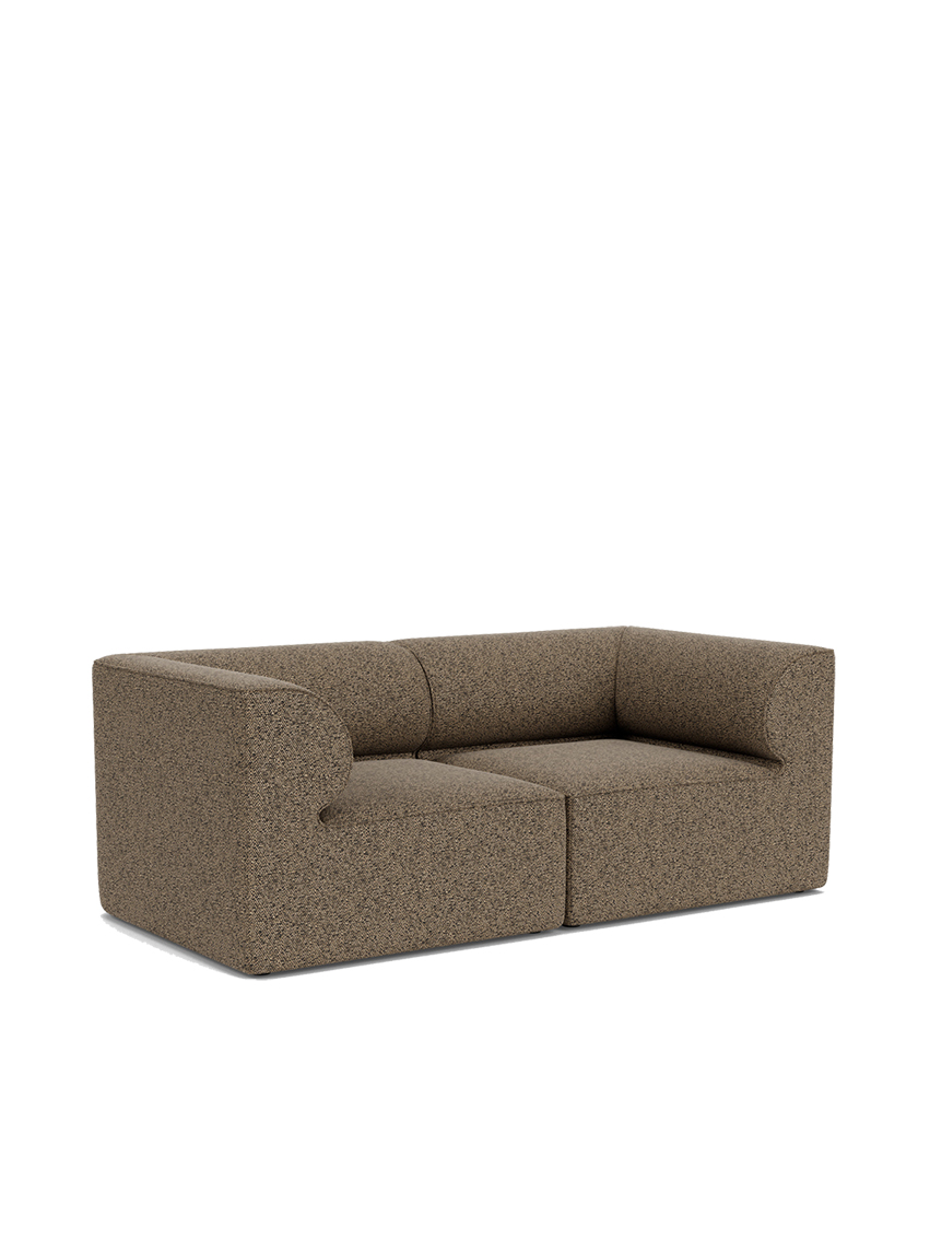 Eave Modular Sofa, 96, 2 Seater, Configuration 1, Earth