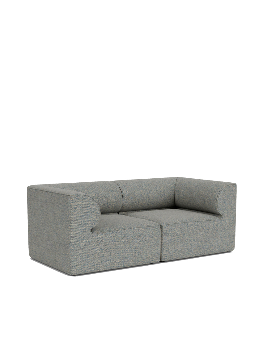 Eave Modular Sofa, 96, 2 Seater, Configuration 1, Grey