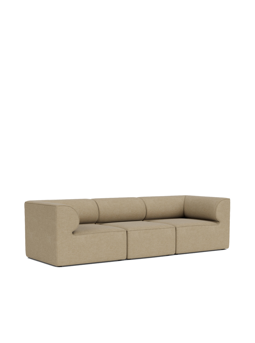 Eave Modular Sofa, 96, 3 Seater, Configuration 2, Beige