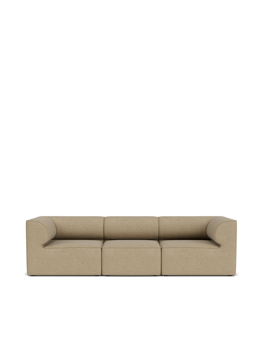 Eave Modular Sofa, 96, 3 Seater, Configuration 2, Beige