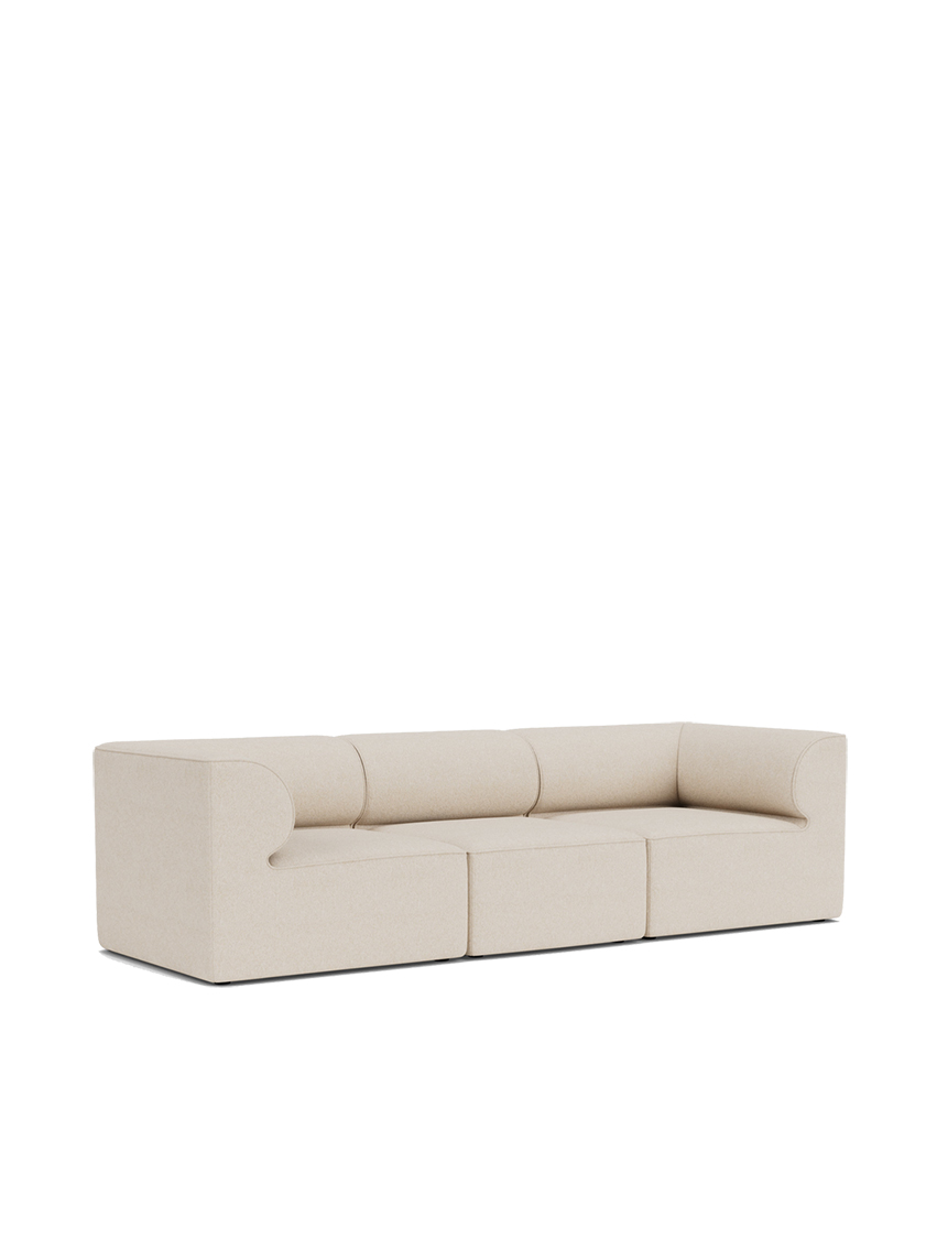 Eave Modular Sofa, 96, 3 Seater, Configuration 2, Beige