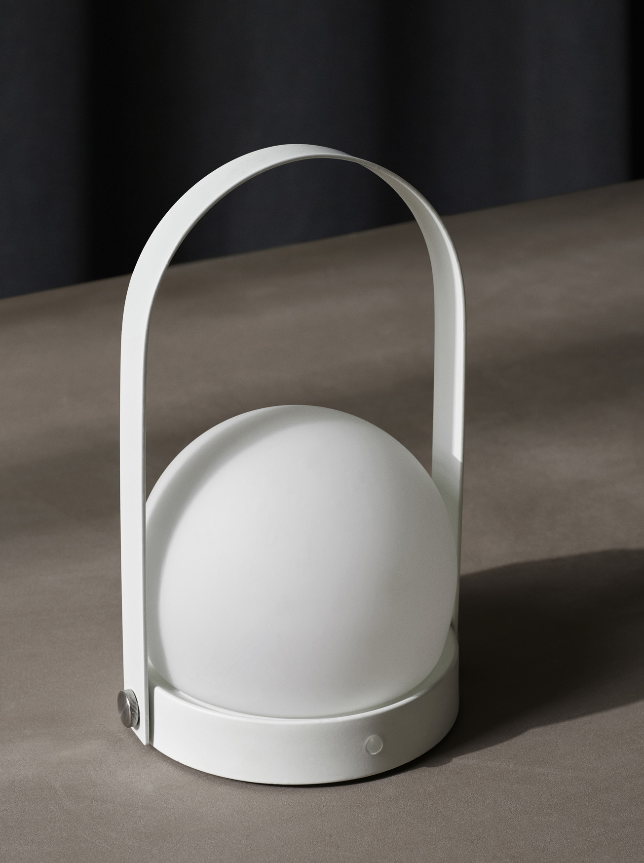 Carrie Table Lamp, Portable, White