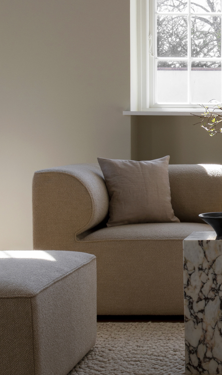 Eave Modular Sofa, 96, 2.5 Seater, Configuration 7 – 8, Beige