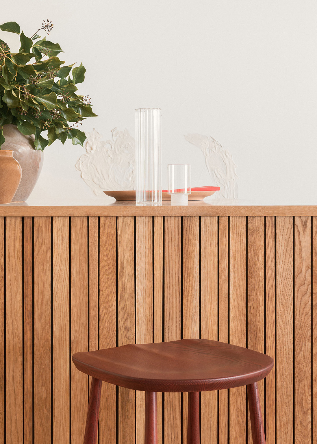 Utility Counter Stool, Back 65cm