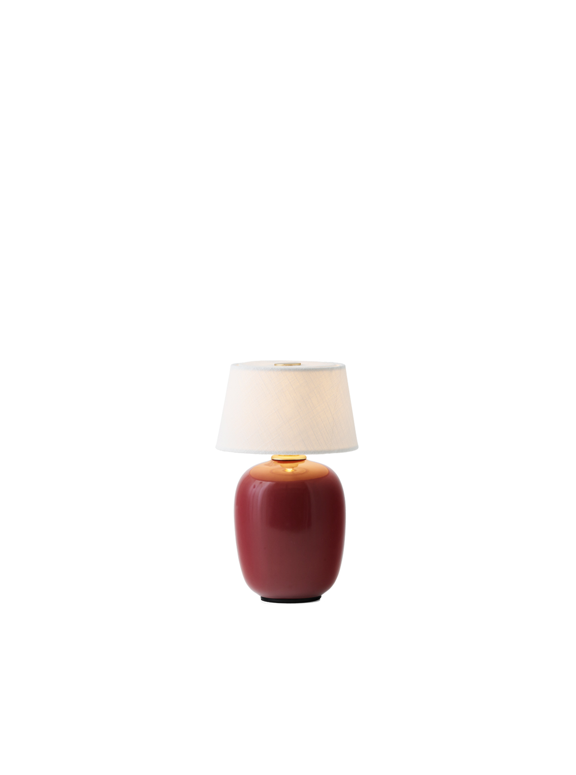 Torso Table Lamp, Portable, Dia 11.7, Ruby