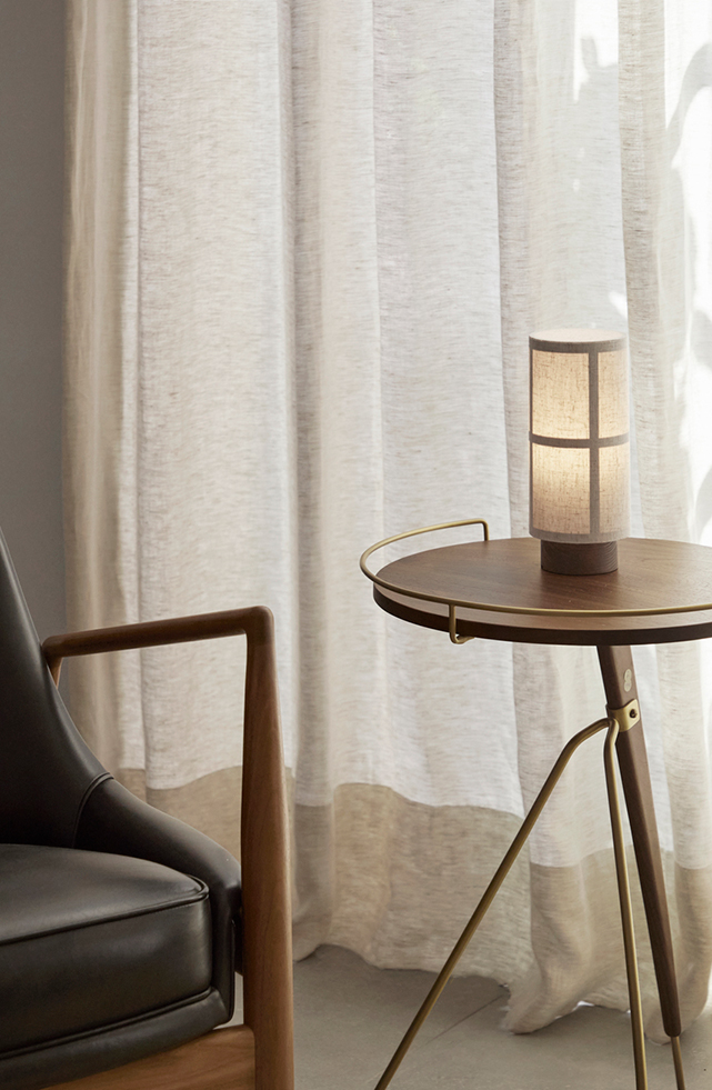 Hashira Table Lamp, Portable, Raw