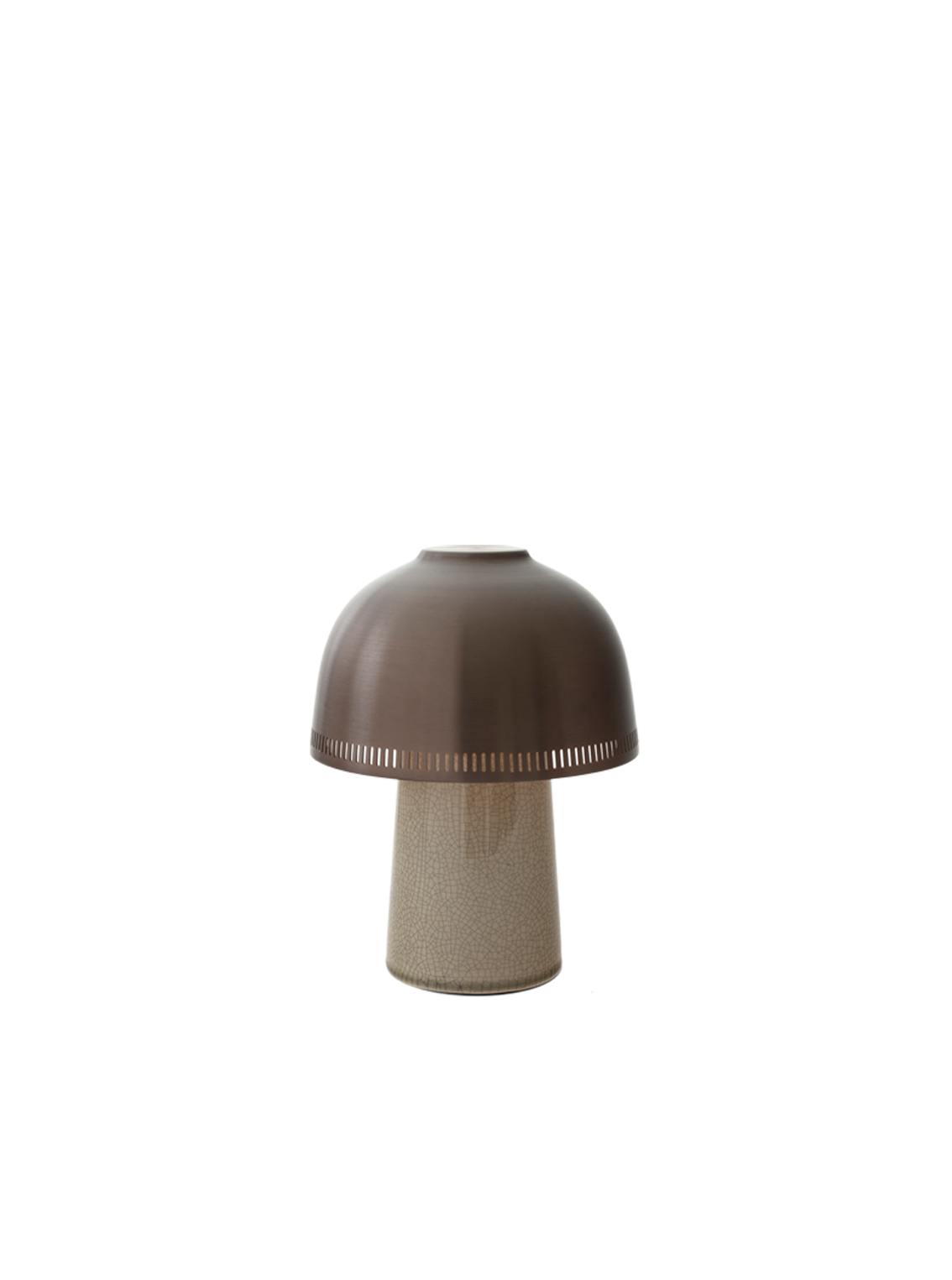 Raku Portable Lamp SH8, Beige Grey & Bronzed