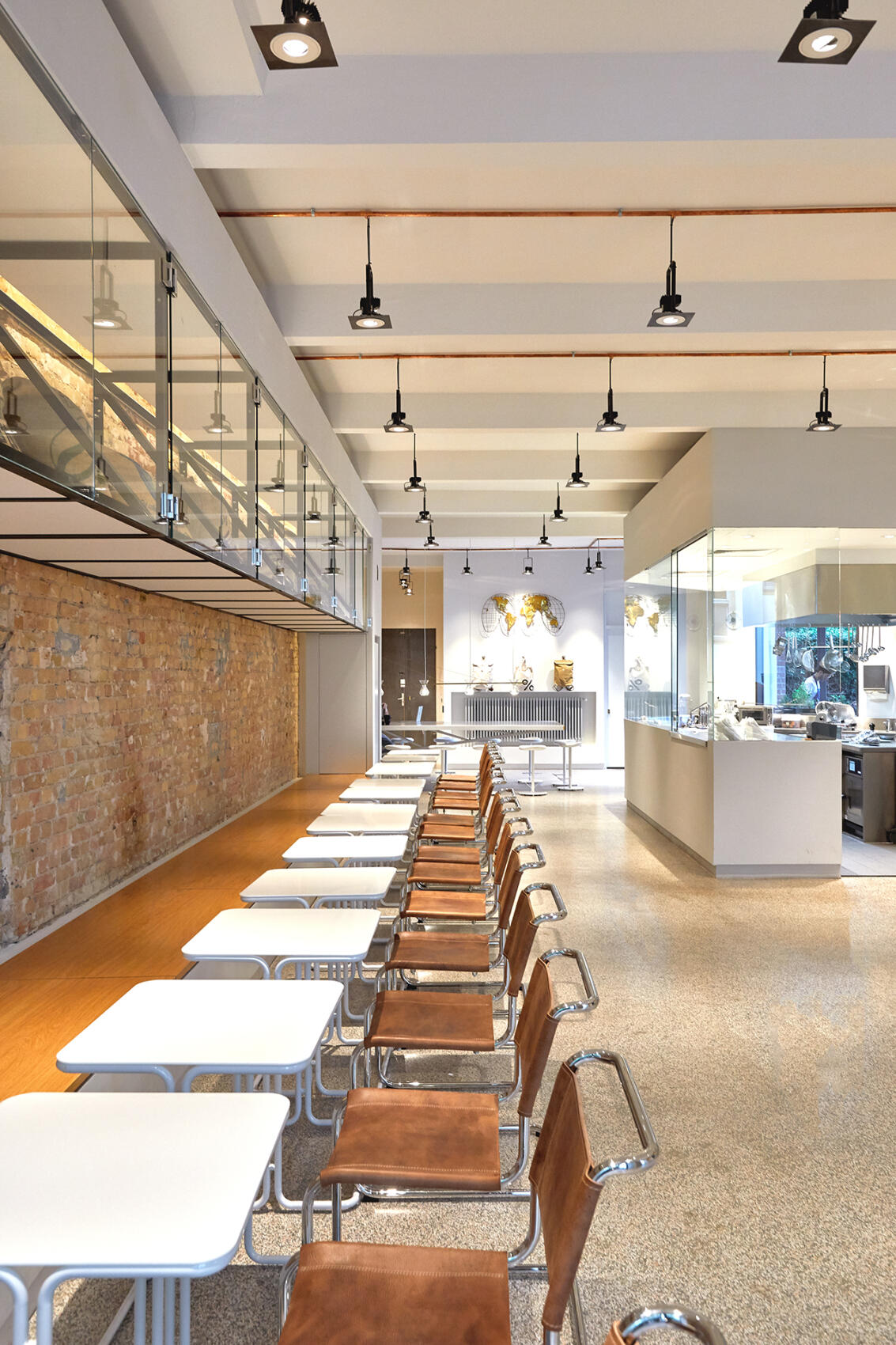 S33 Cantilever Chair, Chrome-plated Frames, Leather Seat/Back