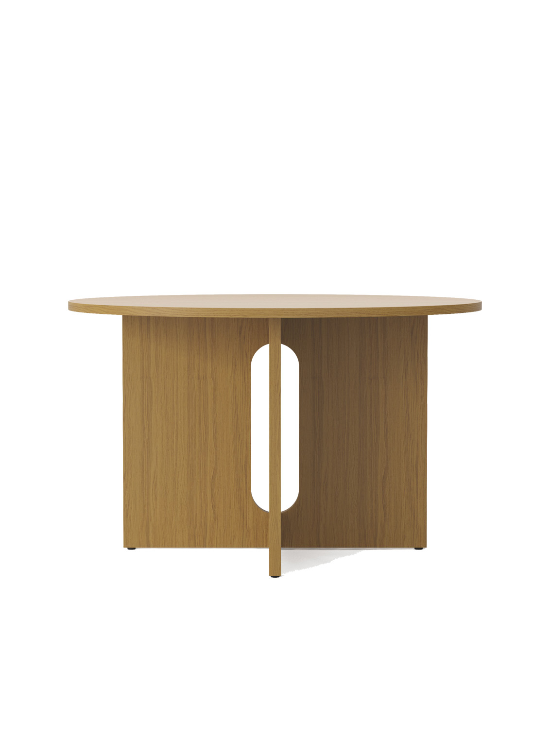 Androgyne Dining Table, Dia 120, Oak Base and Top