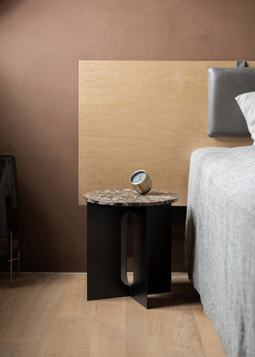 Androgyne Side Table, Steel Base