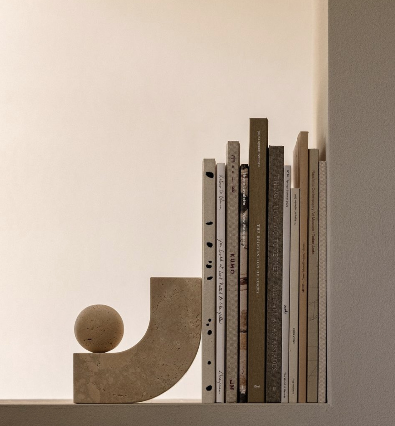 Equi Bookend, Travertine