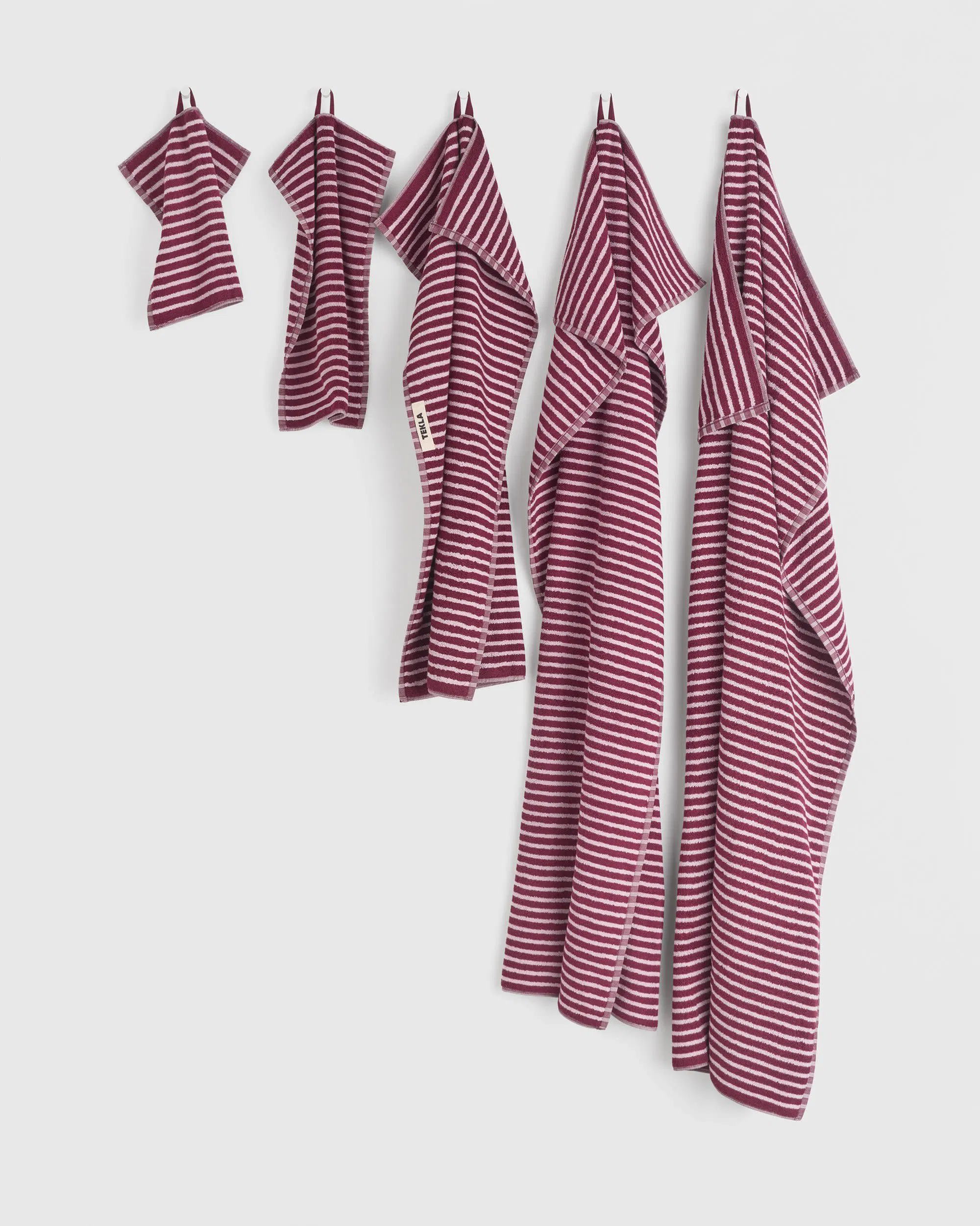 Terry Towel – Red and Rose