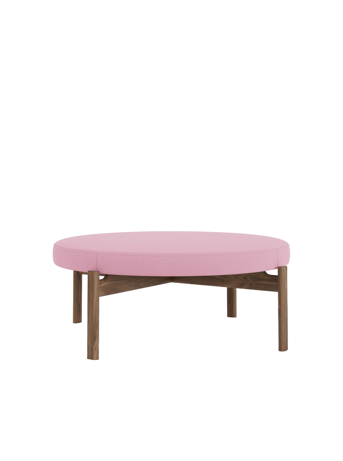 Passage Pouf, Walnut Base