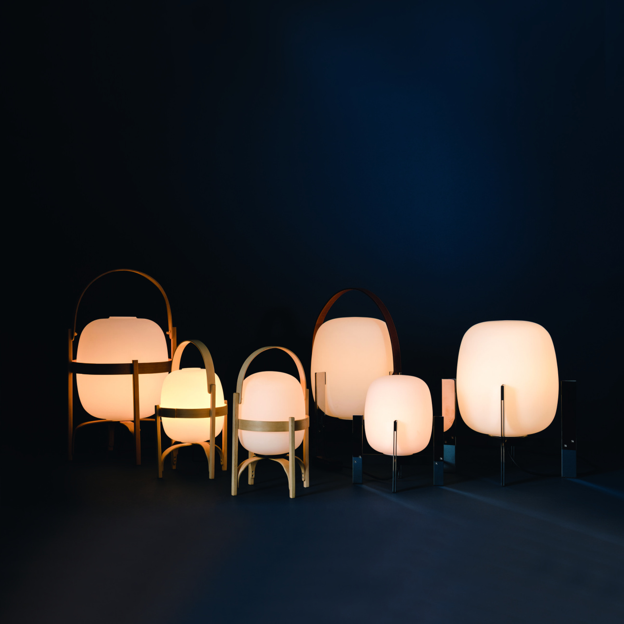 Cestita Metalica Table Lamp, White Opal Glass Lampshade