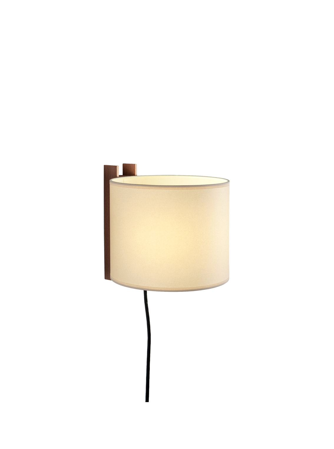 TMM Corto Wall Lamp / Walnut Wood / Beige