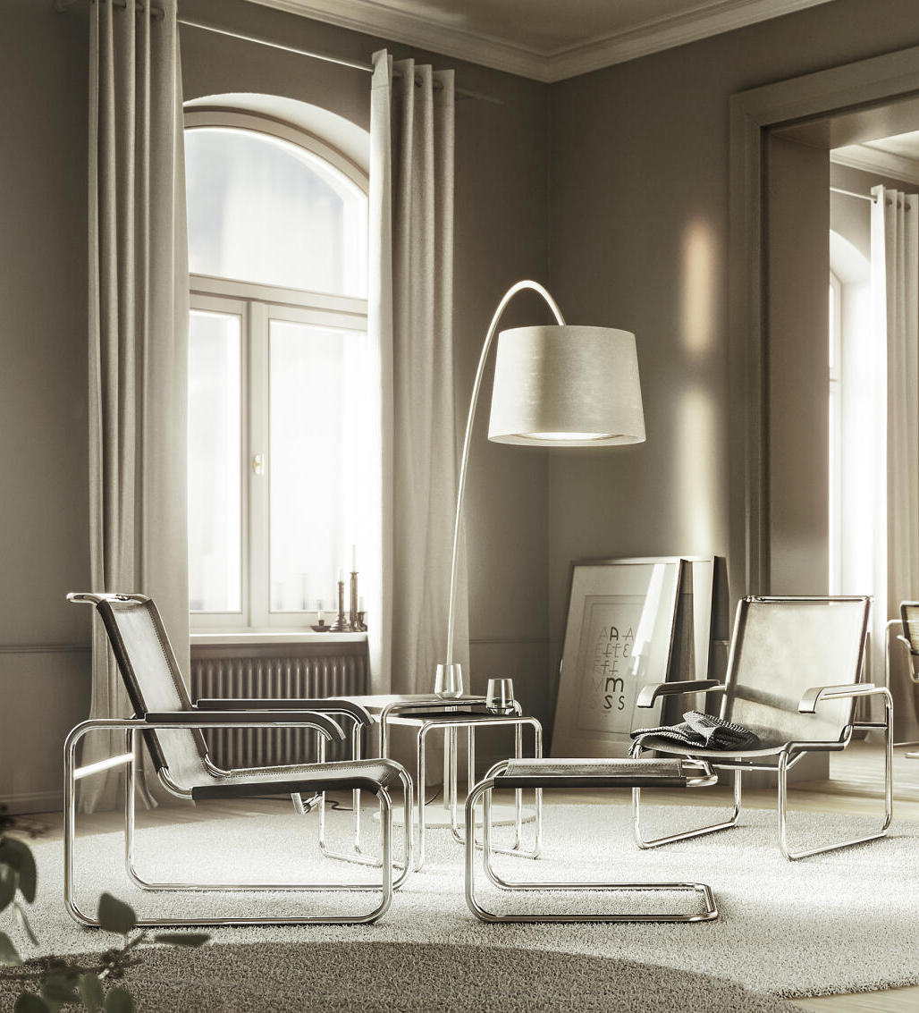 S35LH Stool, Chrome-plated Frames