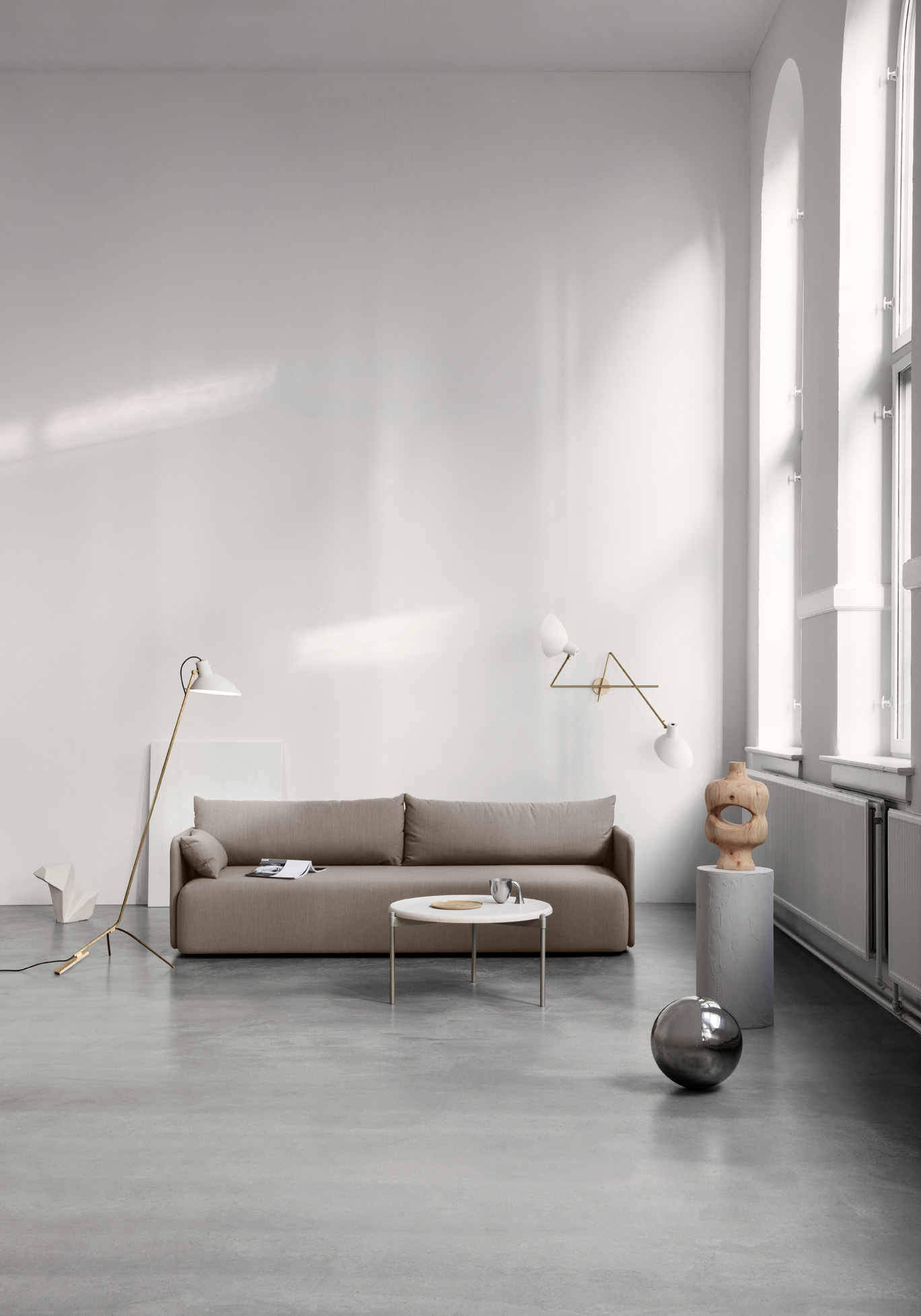 VV Cinquanta Floor Lamp, Black Frame