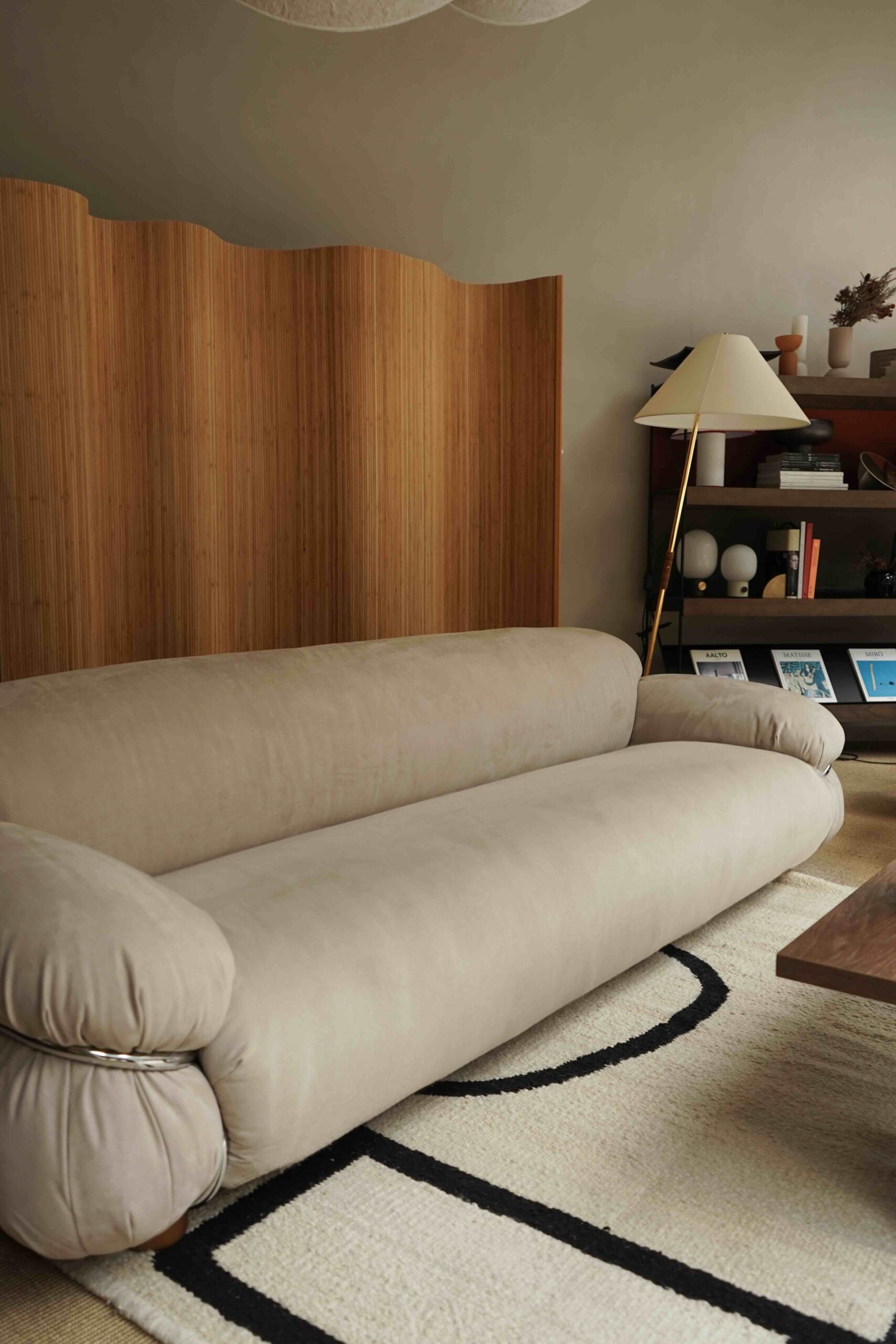 Sesann Sofa, 240cm, Chromed Metal Base, Bopha 02