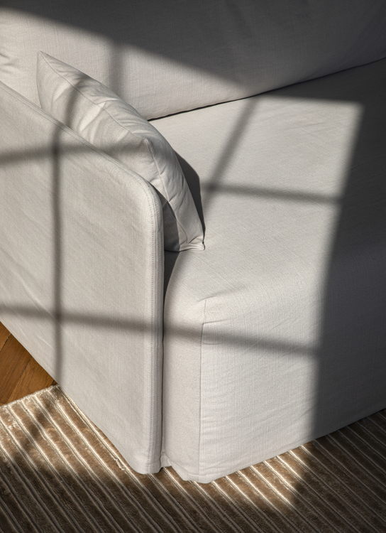 Offset Sofa, 3 Seater, With Loose Cover