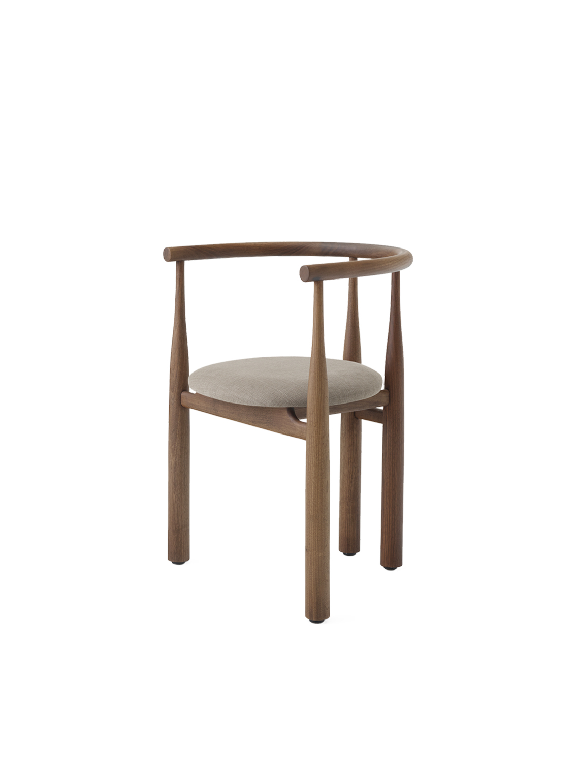 Bukowski Chair, Walnut, Linara 342