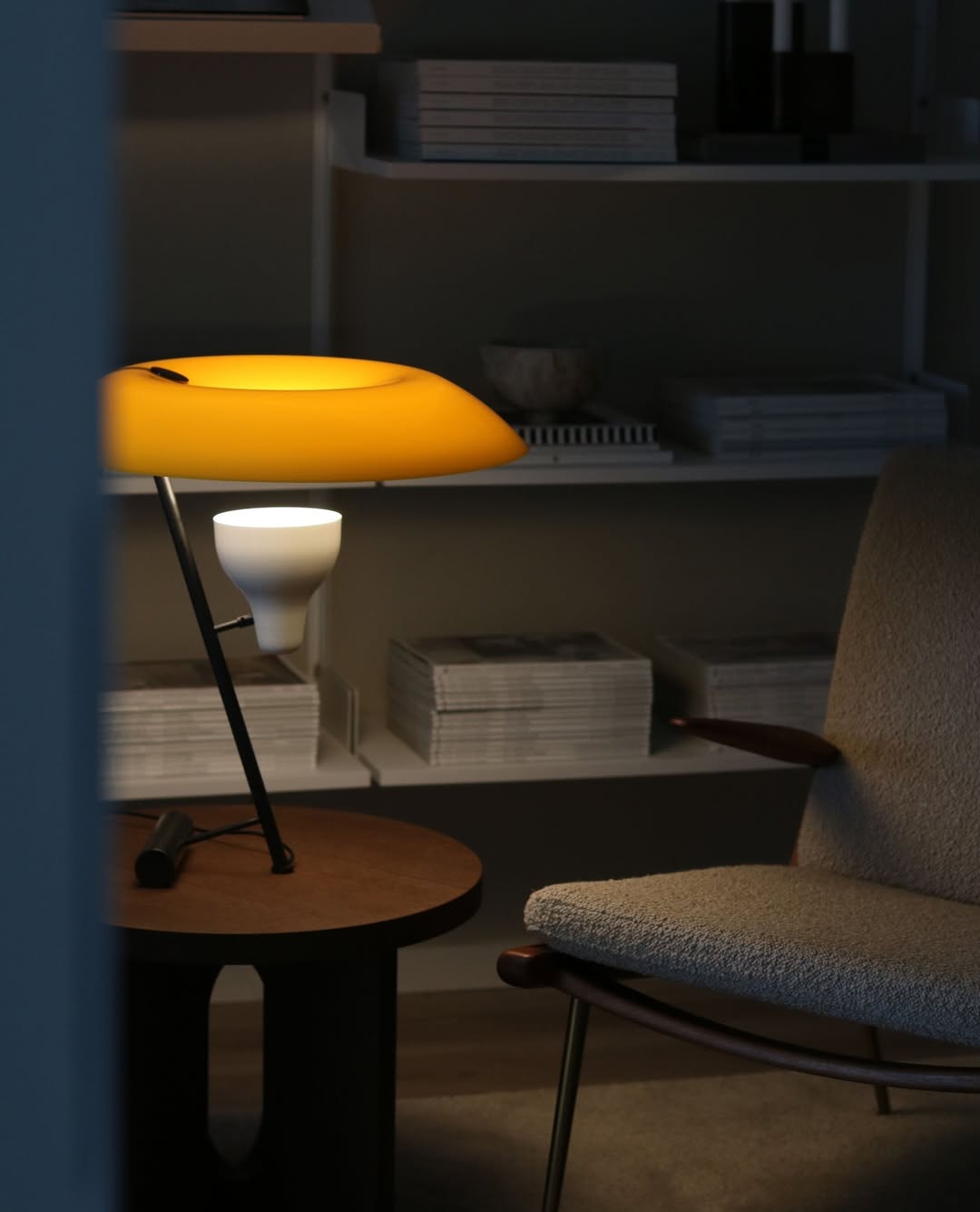 Model 548 Table Lamp, Dark Burnished Brass