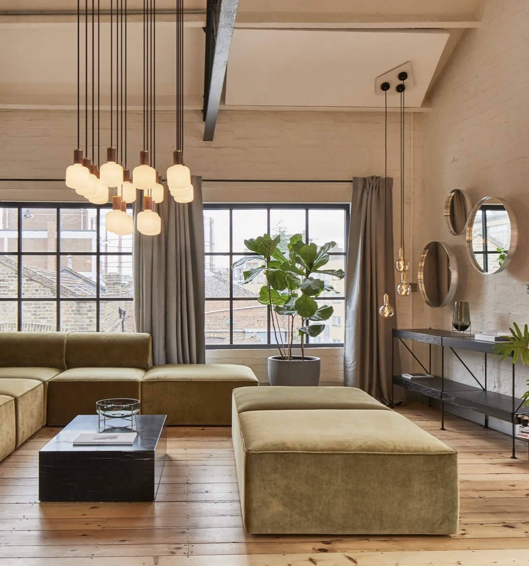 Eave Modular 96, Pouf, Earth