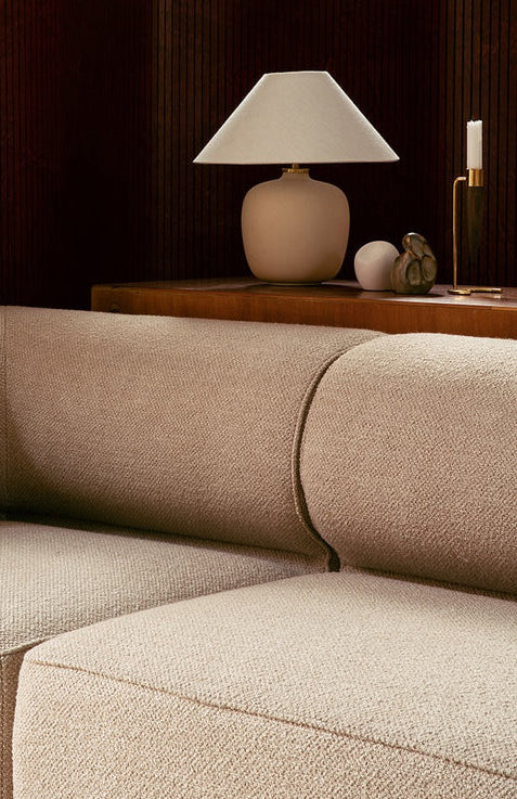 Eave Modular Sofa, 86, 2.5 Seater, Configuration 7 - 8, Beige