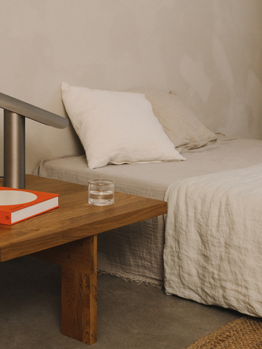 Farmhouse Coffee Table, Square, Natural Oak