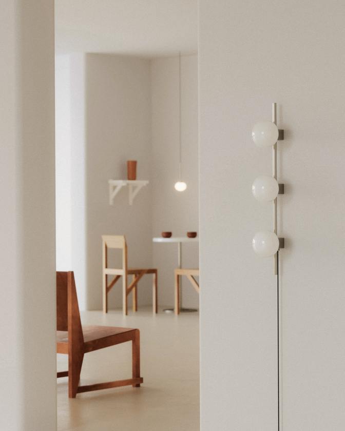 Ovoid Wall Lamp, Triple