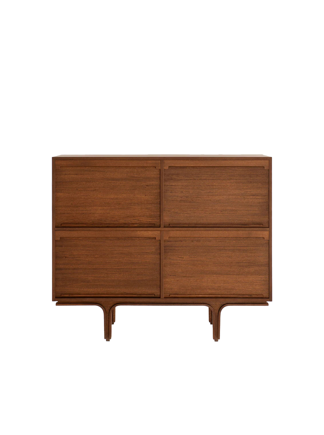 Serie 500/4, Four-unit storage cabinet, Canaletto Walnut