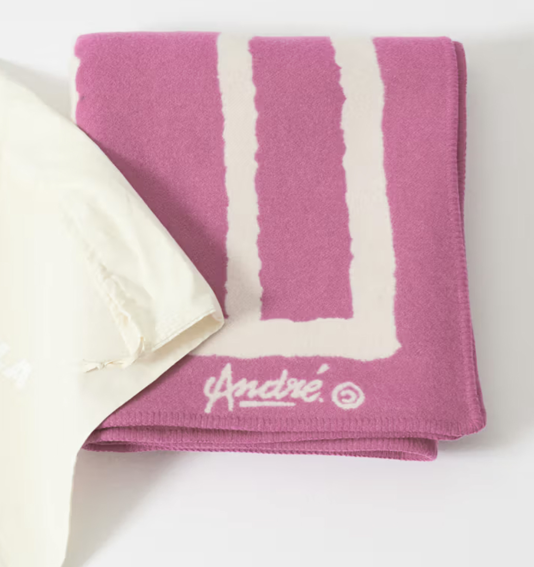 Tekla x André Saraiva Mr. A Limited Edition Merino Wool & Cashmere Blend Blanket