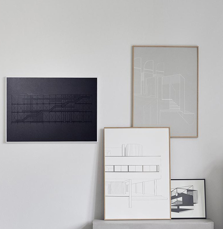 Bauhaus Archive Poster, Light Grey – 50×70