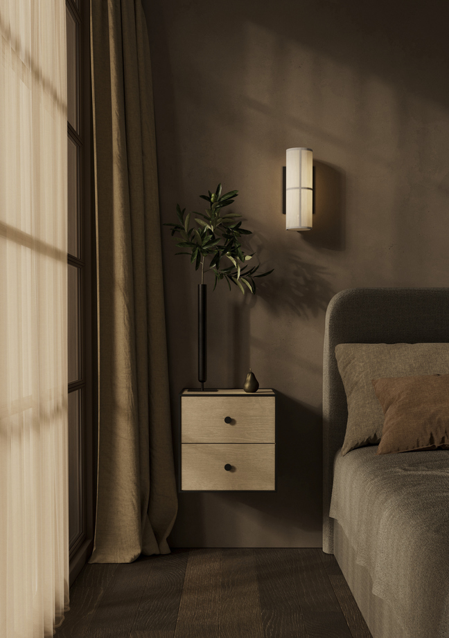 Hashira Wall Lamp, Ø10, Raw