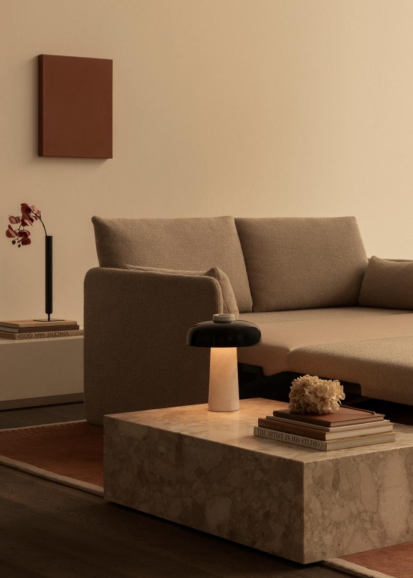 Offset Sofa Bed, 2 Seater, Audo Bouclé 02