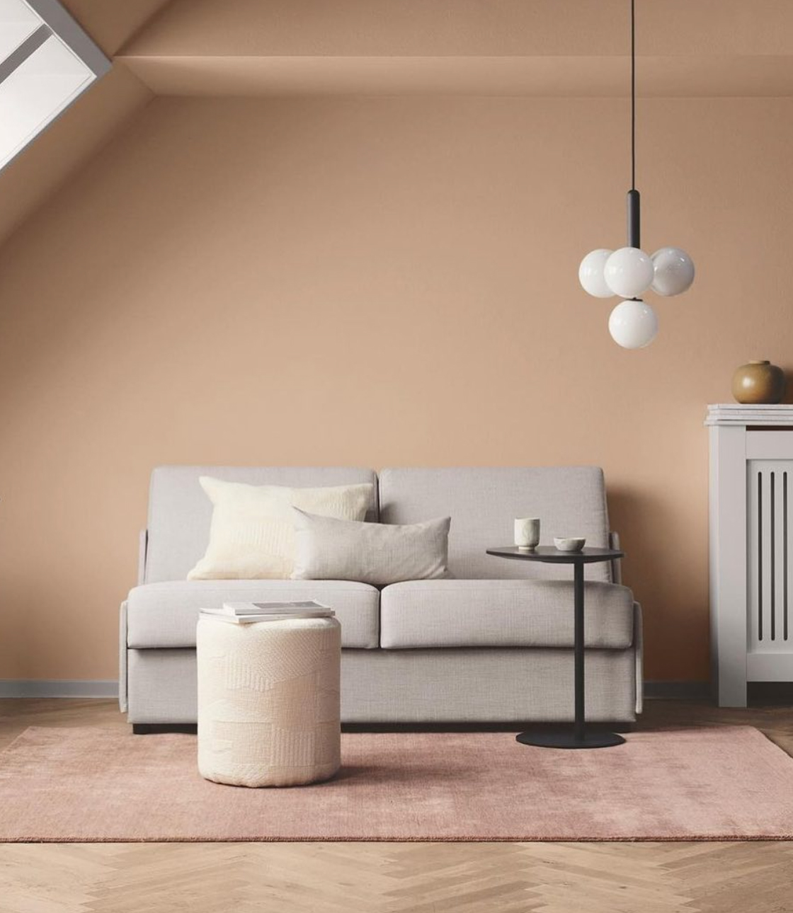 Bamboo Rug, Rose Dust