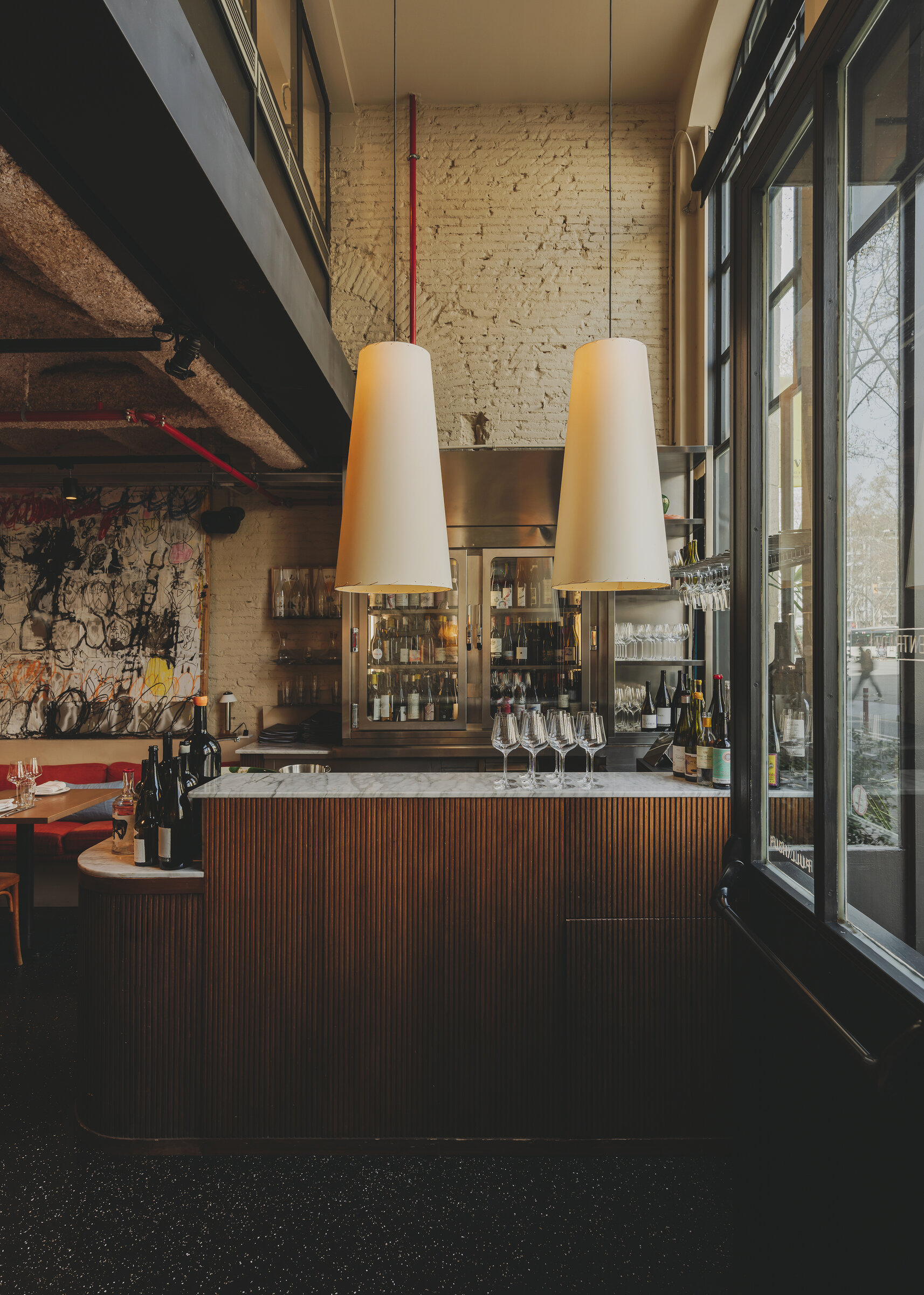 Sisisi Conicas Largas GT4 Pendant Lamp, Stitched Beige Parchment