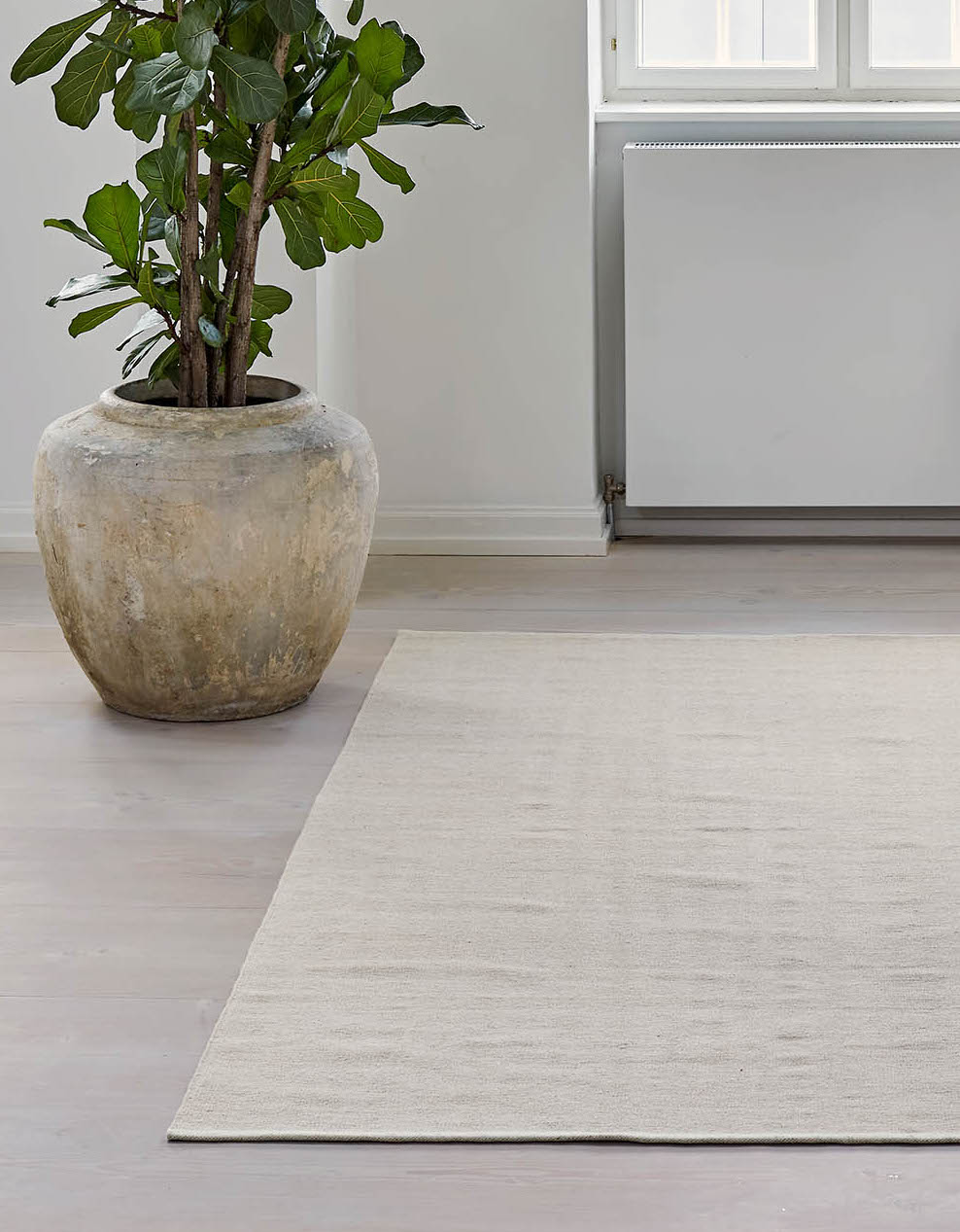 Escape Kelim Rug, Chalk